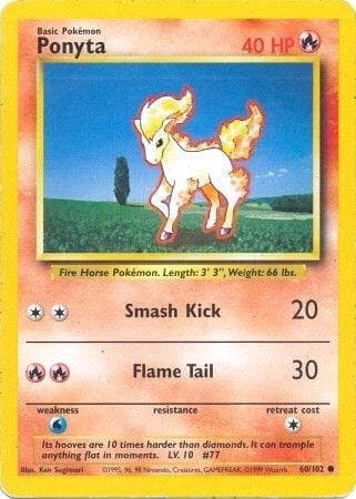 Ponyta #60 — Base Set