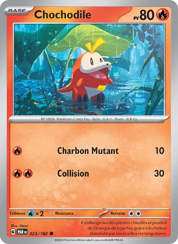 Carte Pokémon Chochodile #023 — Faille Paradoxe