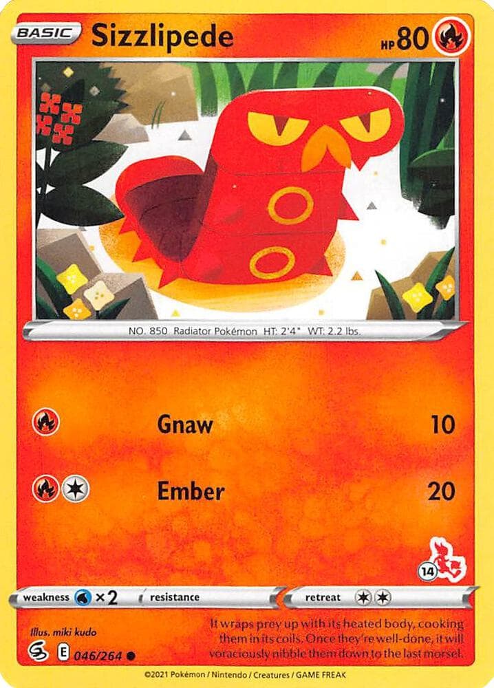 Sizzlipede #046 Stamp V4 — Fusion Strike