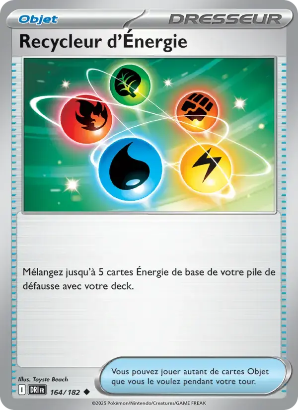 Carte Pokémon Recycleur d'Énergie #164 — Rivalités Destinées