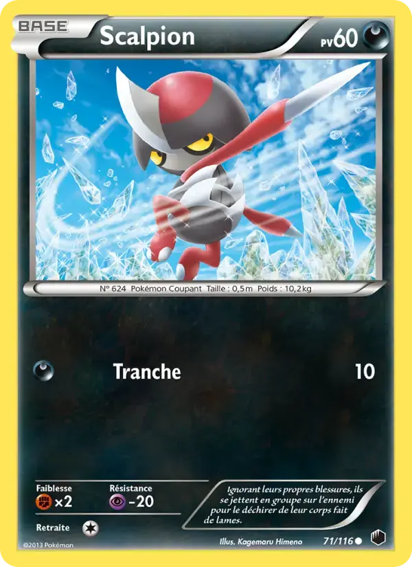 Carte Pokémon Scalpion #71 — Glaciation Plasma