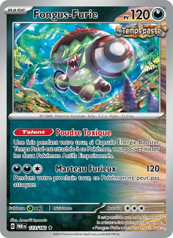 Carte Pokémon Fongus-Furie #123 — Faille Paradoxe