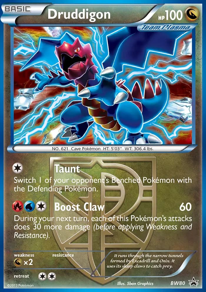 Druddigon #BW80 — Black & White Promos