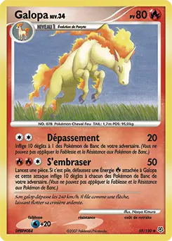 Carte Pokémon Galopa #59 — Diamant et Perle
