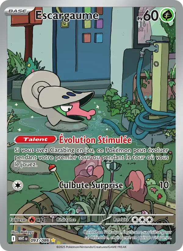 Carte Pokémon Escargaume #093 — Flamme Blanche