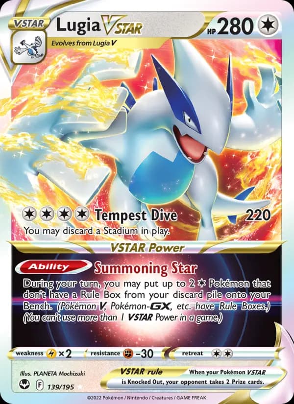 Lugia VSTAR #139 — Silver Tempest