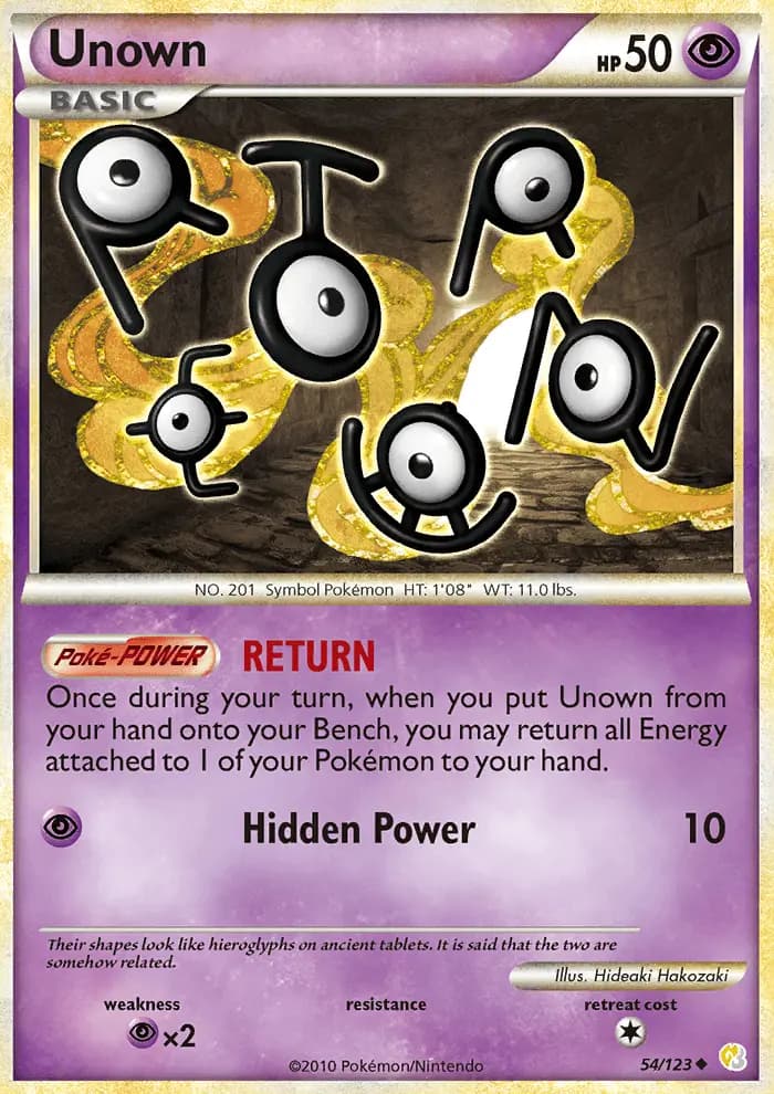 Unown #54 — HeartGold SoulSilver