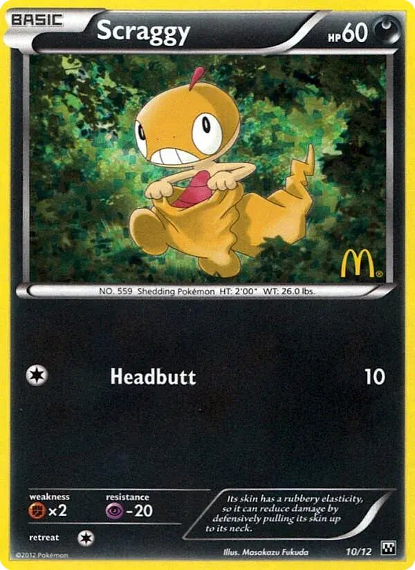 Carte Pokémon Baggiguane #10 — 2012 Promo McDonald's