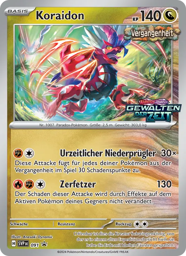 Carte Pokémon Koraidon #091 — Promos Écarlate et Violet