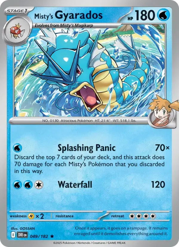 Misty's Gyarados #049 — Destined Rivals