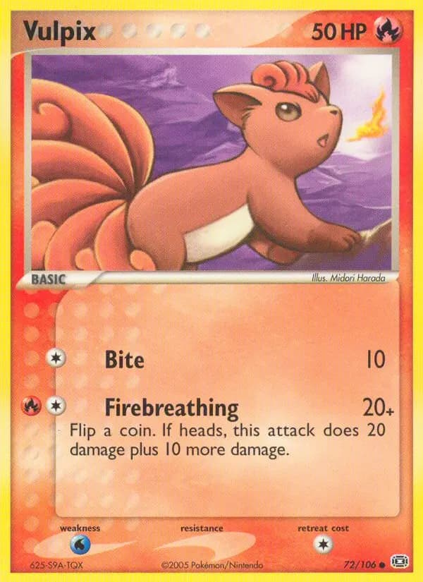 Vulpix #72 — Emerald