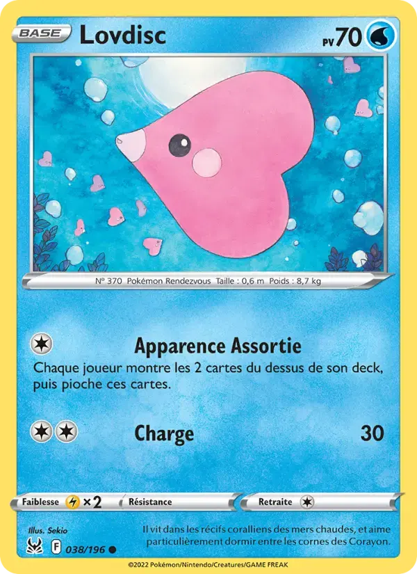 Carte Pokémon Lovdisc #038 — Origine Perdue