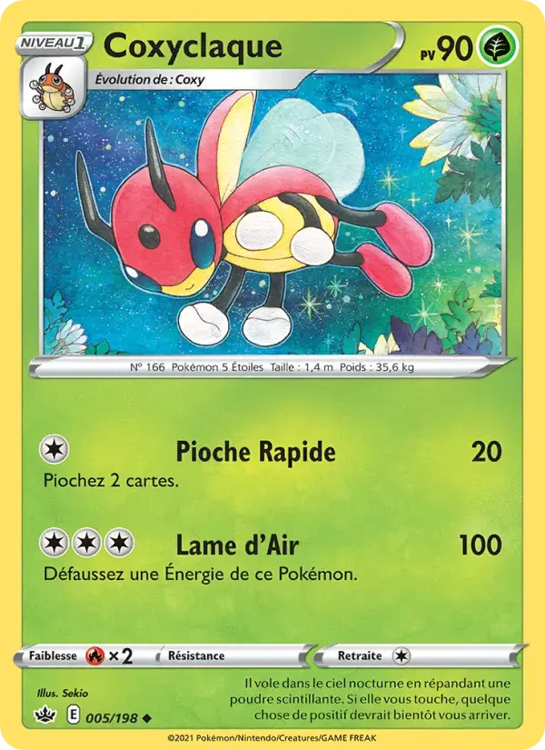Carte Pokémon Coxyclaque #5 — Règne de Glace