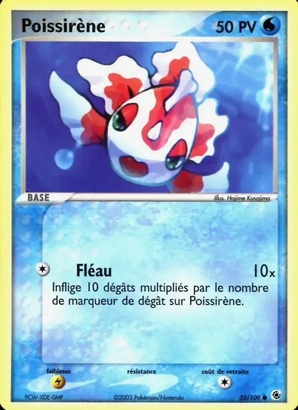 Carte Pokémon Poissirène #55 — Rubis & Saphir