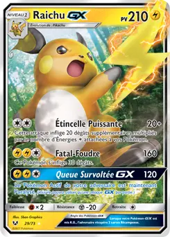 Carte Pokémon Raichu GX #29 — Légendes Brillantes