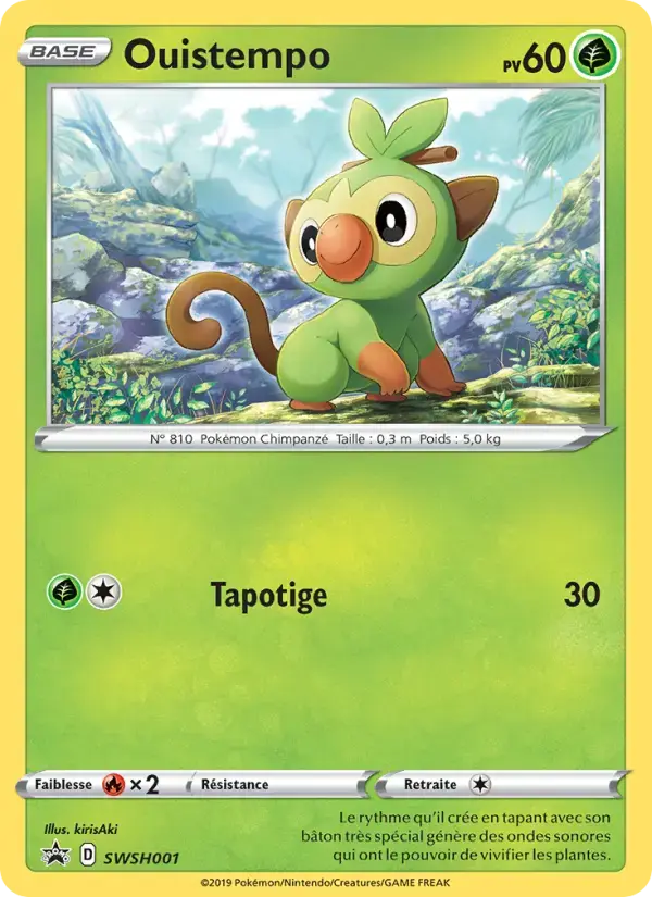 Carte Pokémon Ouistempo #SWSH001 — Promos Épée et Bouclier