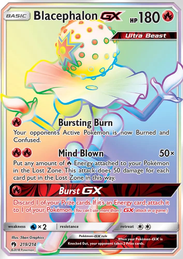 Blacephalon GX #219 — Lost Thunder