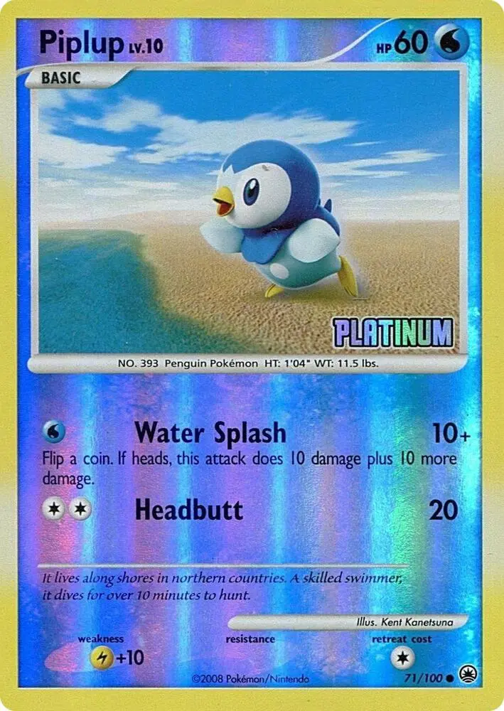 Carte Pokémon Tiplouf #071 — Burger King Promos