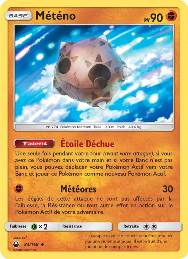 Carte Pokémon Météno #83 — Tempête Céleste