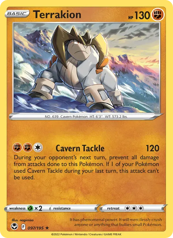 Terrakion #097 — Silver Tempest
