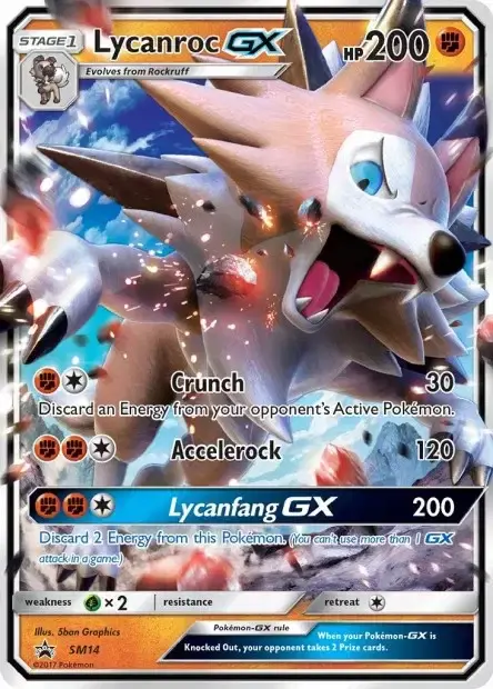Carte Pokémon Lougaroc-GX #SM14 — Jumbo