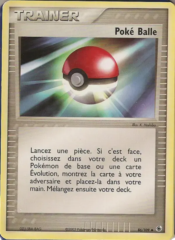 Carte Pokémon Poké Balle #86 — Rubis & Saphir