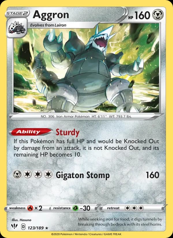 Aggron #123 — Darkness Ablaze