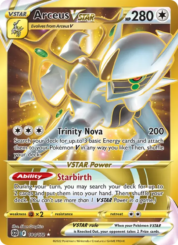 Arceus VSTAR #184 — Brilliant Stars