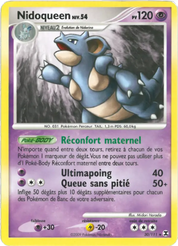 Carte Pokémon Nidoqueen Niv. 54 #30 — Rivaux Émergeants