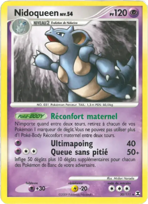 Carte Pokémon Nidoqueen Niv. 54 #30 — Rivaux Émergeants