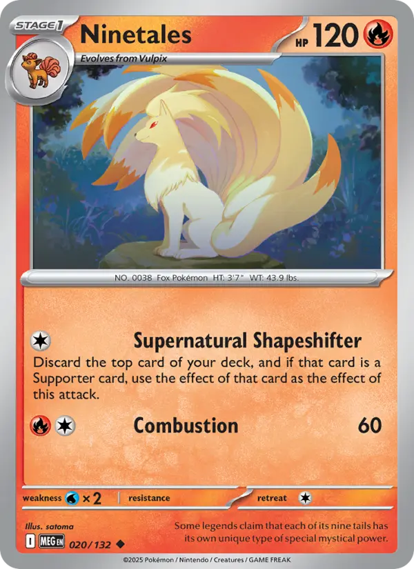 Carte Pokémon Feunard #020 — Méga-Évolution