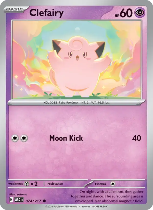 Clefairy #074 — Ascended Heroes