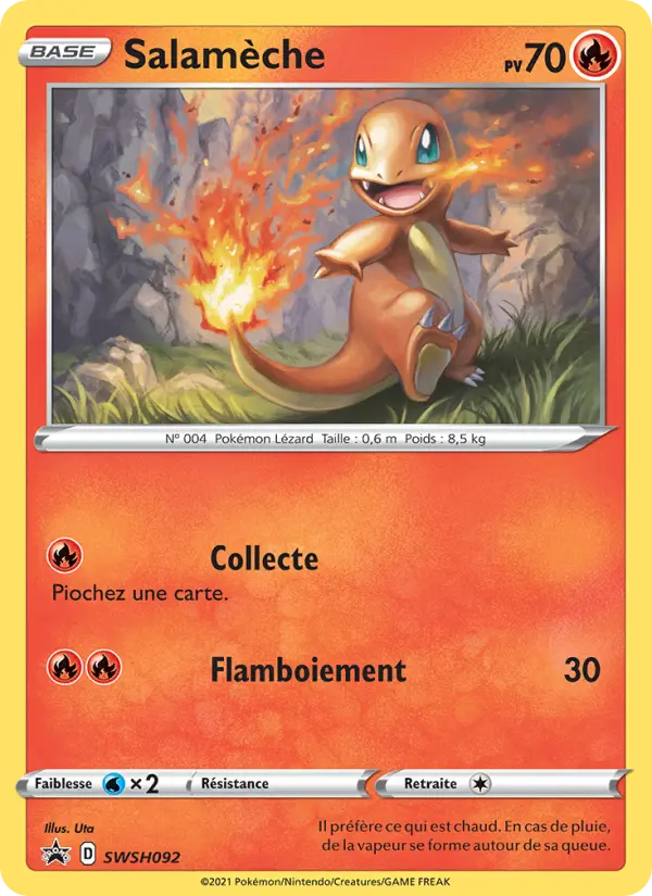 Carte Pokémon Salamèche #SWSH092 — Promos Épée et Bouclier