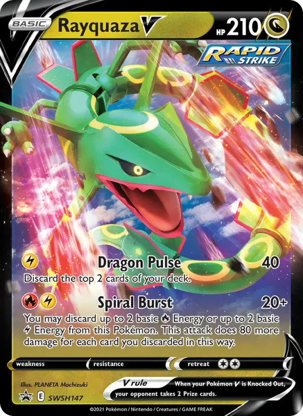 Rayquaza V #SWSH147 — Sword & Shield Promos