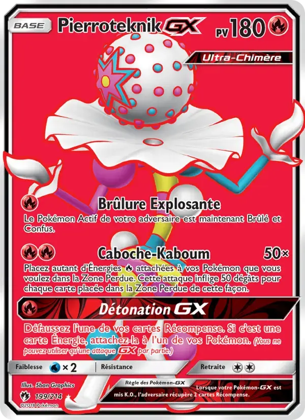 Carte Pokémon Pierroteknik GX #199 — Tonnerre Perdu