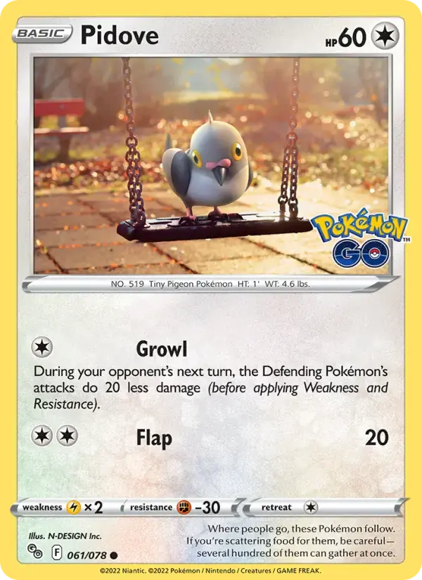 Pidove #061 — Pokémon GO