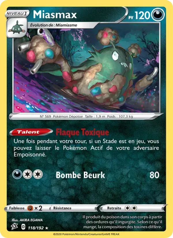 Carte Pokémon Miasmax #118 — Clash des Rebelles