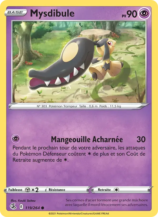Carte Pokémon Mysdibule #119 — Poing de Fusion