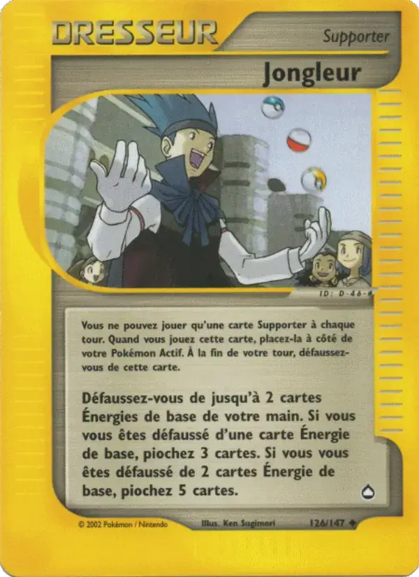 Carte Pokémon Jongleur #126 — Aquapolis