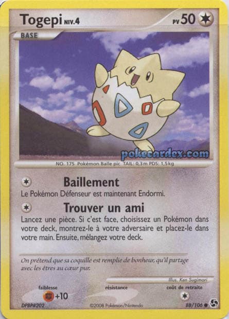 Carte Pokémon Togepi #88 — Grands Envols