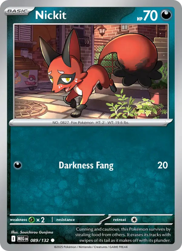 Carte Pokémon Goupilou #089 — Méga-Évolution
