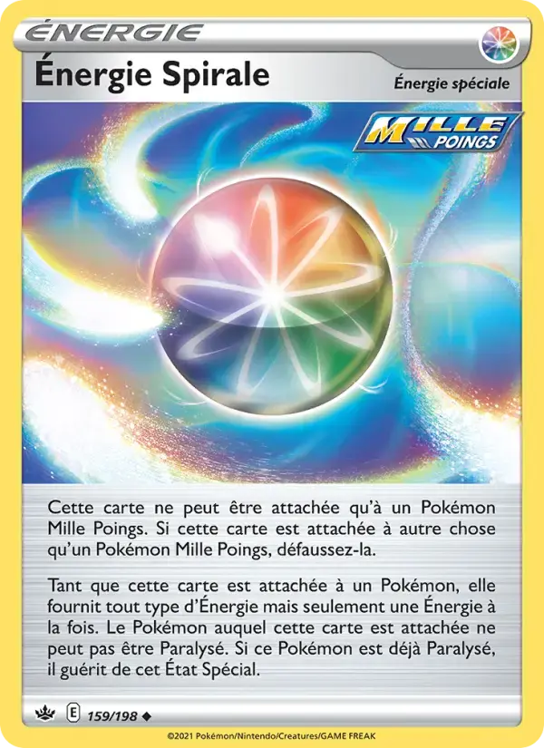Carte Pokémon Énergie Spirale #159 — Règne de Glace