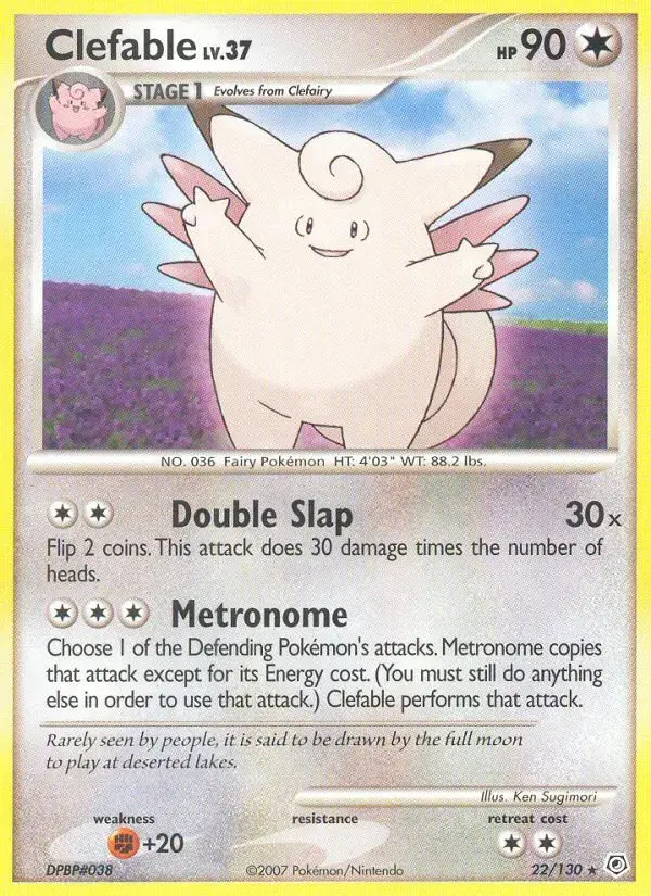 Clefable #22 — Diamond & Pearl