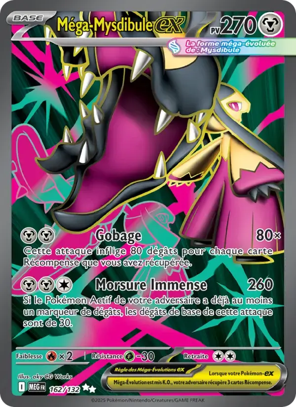 Carte Pokémon Méga-Mysdibule-ex #162 — Méga-Évolution