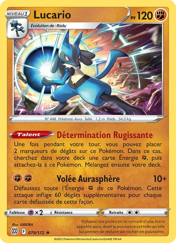Carte Pokémon Lucario #079 — Stars Étincelantes