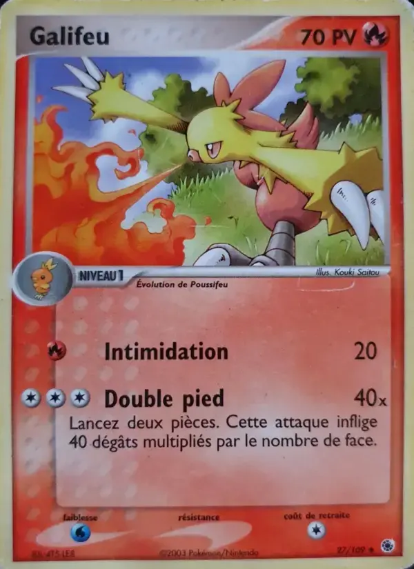 Carte Pokémon Galifeu #27 — Rubis & Saphir