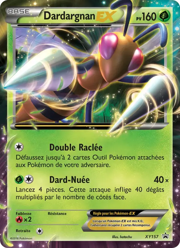 Carte Pokémon Dardargnan-EX #XY157 — Promos X&Y