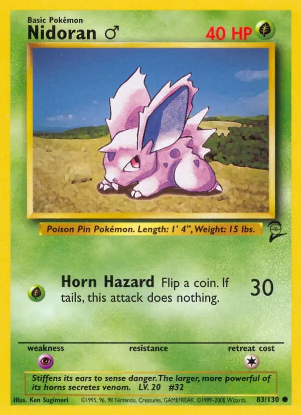 Nidoran ♂ #83 — Base Set 2