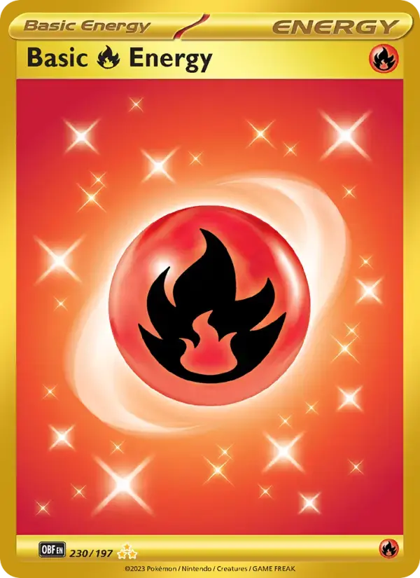 Basic Fire Energy #230 — Obsidian Flames