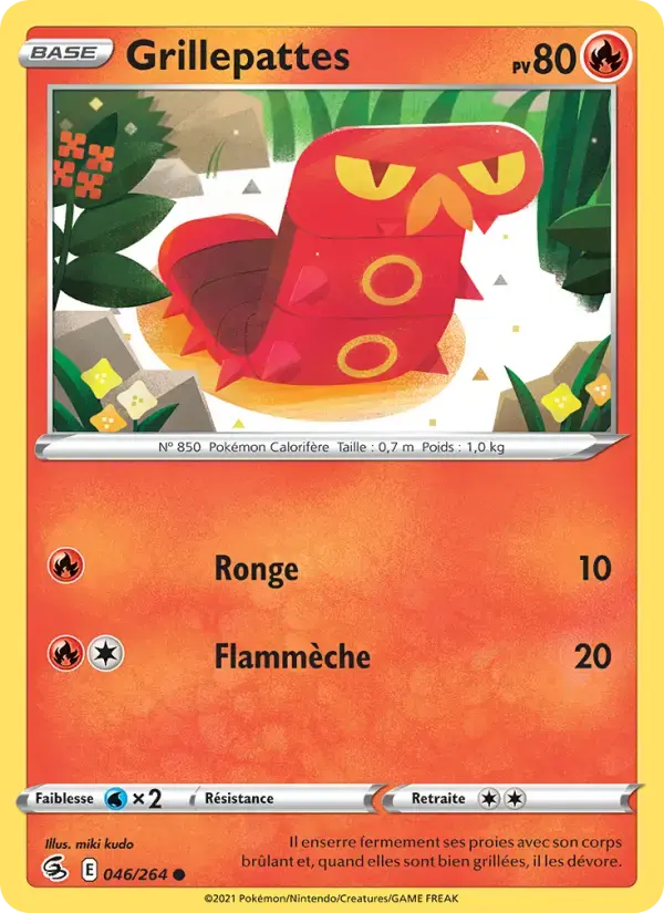 Carte Pokémon Grillepattes #46 — Poing de Fusion